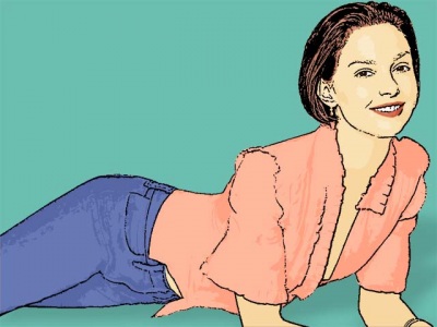 Photo Cartoon of Ashley Judd