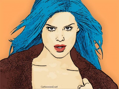 Photo Cartoon of Victoria Silvstedt
