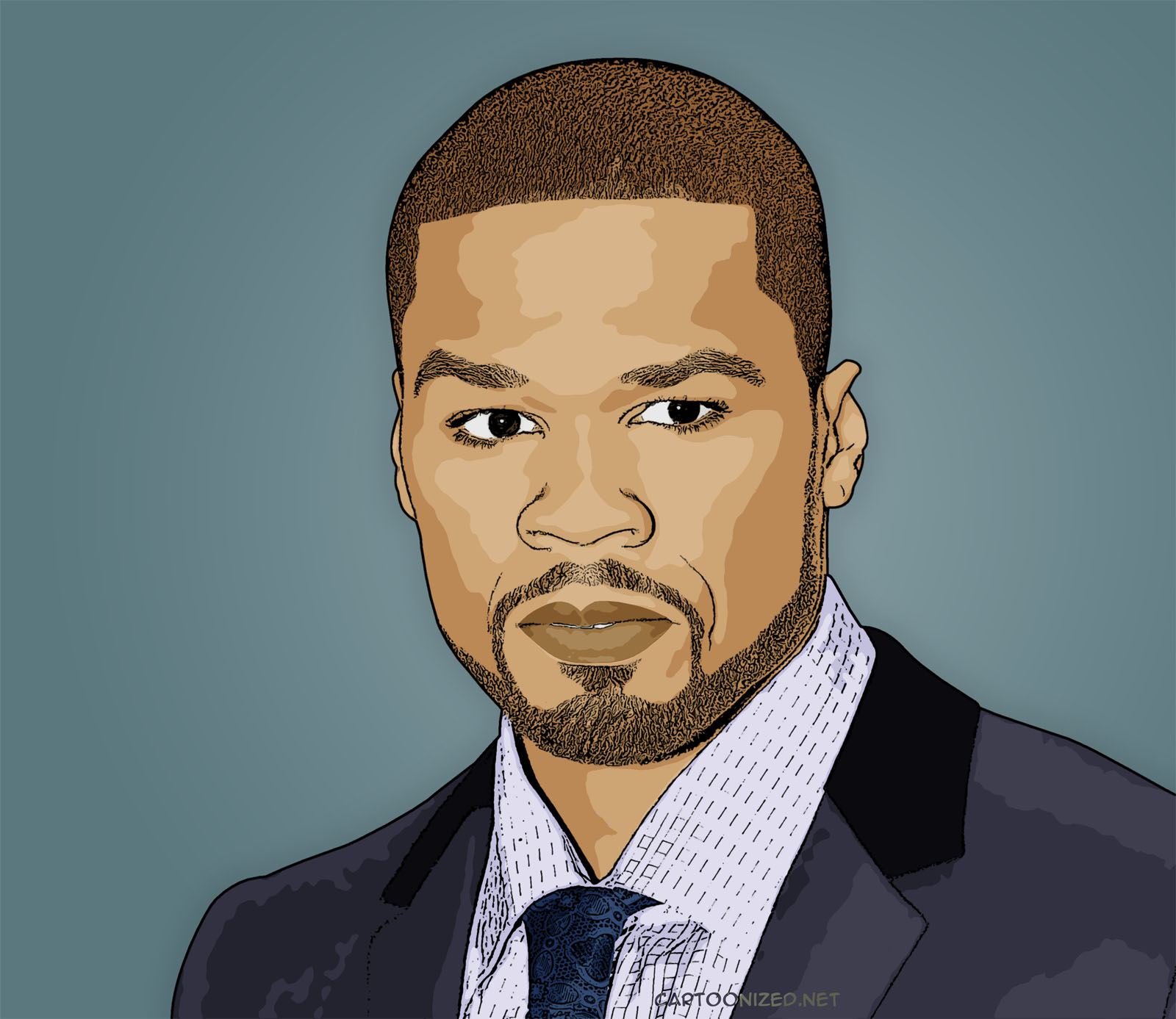 Photo Cartoon of 50 Cent - Cartoonized