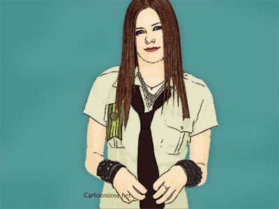 Photo Cartoon of Avril Lavigne