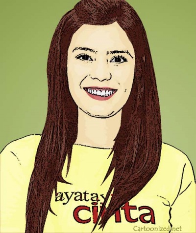 Photo Cartoon of Carissa Puteri