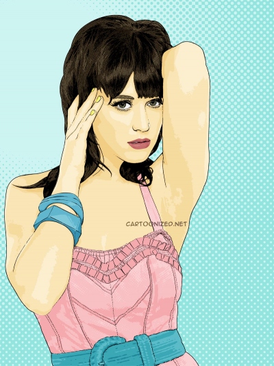 Photo Cartoon of Katy Perry