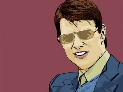 Photo Cartoon of Tom Cruise