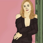 Photo Cartoon of Sharon Stone